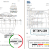 editable template, USA Navy Federal Union bank statement template in Word and PDF format (5 pages)