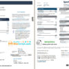 editable template, USA Spectrum utility bill template in Word and PDF format (4 pages)