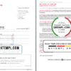 editable template, USA Bank of America bank statement template in Word and PDF format (6 pages), Version 2