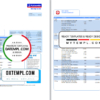 editable template, United Kingdom Nationwide bank statement template in .doc and .pdf format (5 pages)