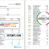 editable template, South Africa ABSA bank statement easy to fill template in Excel and PDF format (9 pages)
