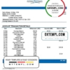 editable template, Jamaica Mortgage Bank statement template, Word and PDF format (.doc and .pdf)