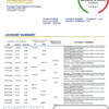 editable template, Cambodia Foreign Trade Bank of Cambodia bank statement template in Word and PDF format