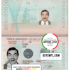 editable template, Turkey passport template in PSD format, fully editable (+editable PSD photo look) (2018 - present)