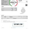 editable template, Hong Kong Bank of China (Hong Kong) bank statement easy to fill template in Word and PDF format