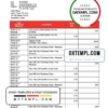 editable template, Israel Bank Hapoalim proof of address bank statement template in Word and PDF format