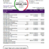 editable template, Estonia Inbank bank statement easy to fill template in Excel and PDF format