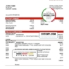 editable template, Guinea UBA Bank statement template in Word and PDF format, good for address prove