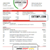 editable template, Guinea UBA Bank statement template in Excel and PDF format