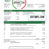 editable template, Iraq Rafidain Bank statement template in .xls and .pdf file format