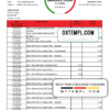 editable template, Equatorial Guinea CCEI Bank Benin bank statement easy to fill template in .xls and .pdf file format
