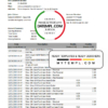editable template, Colombia Scotiabank Colpatria bank proof of address statement template in Excel and PDF format (.xls and .pdf)