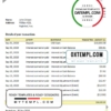 editable template, Iraq Kurdistan International Bank proof of address statement template in Word and PDF format