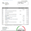 editable template, Colombia Bancolombia bank statement easy to fill template in Excel and PDF format