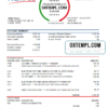 editable template, Kuwait National Bank of Kuwait (NBK) Bank statement easy to fill template in Excel and PDF format