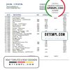 editable template, Italy UBI BANCA bank statement template in Word and PDF format, fully editable