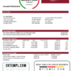 editable template, Cuba Bandec Banco de Credito y Comercio bank statement template in Word and PDF format, good for address prove