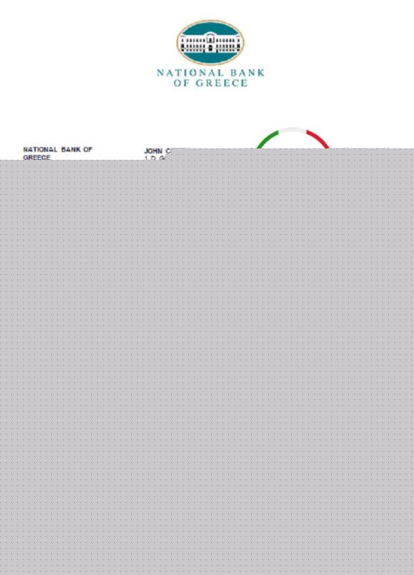 editable template, Greece National Bank of Greece proof of address bank statement template in Word and PDF format, .doc and .pdf format