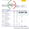 editable template, Colombia Banco de Bogotá bank statement template in Word and PDF format
