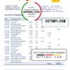 editable template, Colombia Banco de Bogotá bank statement easy to fill template in Excel and PDF format