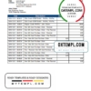 editable template, Indonesia Bank Rakyat Indonesia (BRI) easy to fill bank statement in Word and PDF (.doc and .pdf) format