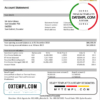 editable template, Ecuador Central Bank of Ecuador proof of address bank statement template in Word and PDF format