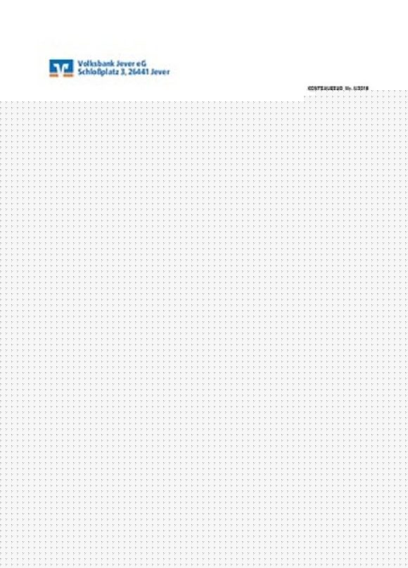 editable template, Germany Volksbank Jever statement template in Word and PDF format