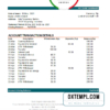 editable template, Indonesia Bank Negara Indonesia (BNI) bank statement easy to fill template in Excel and PDF format