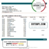 editable template, Indonesia Bank Negara Indonesia (BNI) proof of address bank statement in Word and PDF format