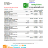 editable template, Angola Banco BIC bank statement template in Excel and PDF format