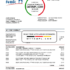 editable template, Kuwait National Bank of Kuwait (NBK) proof of address bank statement template in Word and PDF format (.doc and .pdf)