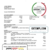 editable template, Finland Danske Bank statement template in Word and PDF format