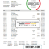 editable template, Ecuador Banco Bolivariano bank statement easy to fill template in .xls and .pdf file format