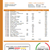 editable template, Chile Banco del Estado de Chile bank statement template in Word and PDF format