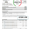 editable template, Germany Aschheim Wirecard bank statement easy to fill template in Excel and PDF format