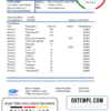 editable template, Dominican Republic Progreso bank statement template, Excel and PDF format (.xls and .pdf)