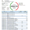 editable template, Central African Republic Ecobank bank statement easy to fill template in .xls and .pdf file format (AutoSum)