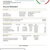 editable template, Central African Republic Bank of Central African States BEAC bank statement easy to fill template in .xls and .pdf file format (AutoSum)