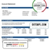 editable template, India Federal Bank proof of address statement template in Word and PDF format, .doc and .pdf format
