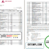 editable template, India Axis Bank statement template in .xls and .pdf file format (2 pages)
