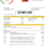 editable template, Dominica CIBC First Caribbean International Bank proof of address statement template in Word and PDF format