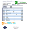 editable template, Argentina Banco Macro S. A. bank statement template in Excel and PDF format