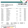 editable template, Cuba Banco Popular de Ahorro (BPA) bank proof of address statement template in Word and PDF format