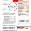 editable template, Canada Scotiabank proof of address statement template in Word and PDF format, (.doc and .pdf)