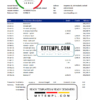 editable template, Iceland Kaupthing Bank statement easy to fill template in Excel and PDF format