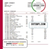 editable template, Hungary MKB Bank statement template in Word and PDF format