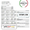 editable template, Hungary K&H Bank statement template in Word and PDF format