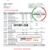 editable template, Hungary Budapest Bank - Szolnoki Fiók bank statement easy to fill template in .xls and .pdf file format
