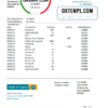 editable template, Cyprus Bank of Cyprus bank statement easy to fill template in .xls and .pdf file format