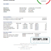 editable template, Cyprus Alpha Bank statement easy to fill template in Excel and PDF format